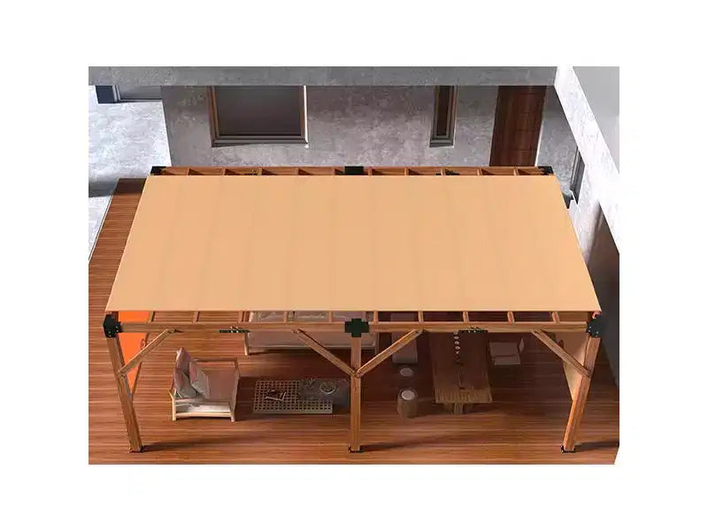 GustoWave Pergola d'extérieur en bois de cèdre avec auvent d'ombrage retractable, gazebo en bois robuste pour patio, arrière-cour, jardin et bord de piscine