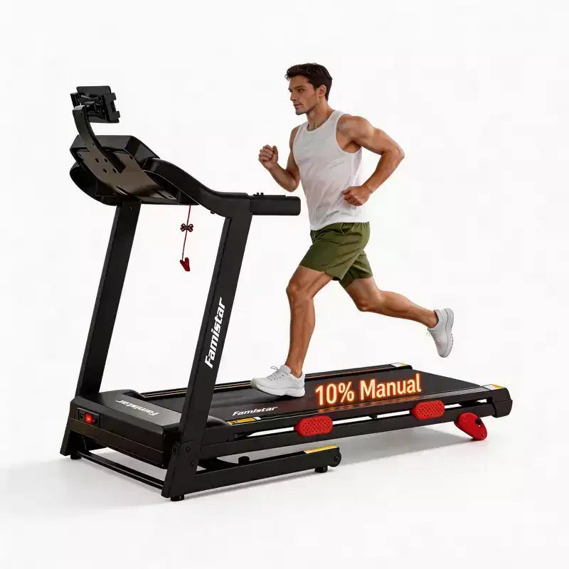 Tapis de course d'appartement avec moteur silencieux, inclinaison, vitesse de 1 à 11 km/h, capacité de 150 kg, écran LED et programmes