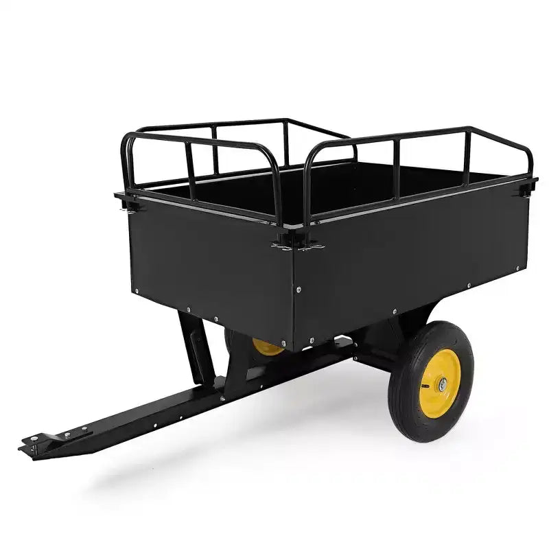 750lbs ATV/UTV Dump Trailer 15 Cubic Feet Capacity, Reinforced Side Panels,Heavy-Duty Off-Road Trailer with Dumping Function for Gardening and Farm