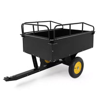750lbs ATV/UTV Dump Trailer 15 Cubic Feet Capacity, Reinforced Side Panels,Heavy-Duty Off-Road Trailer with Dumping Function for Gardening and Farm