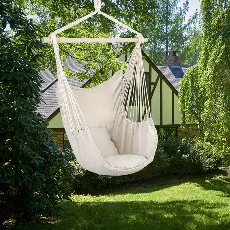 Karl Home Chaise hamac suspendue une personne en beige