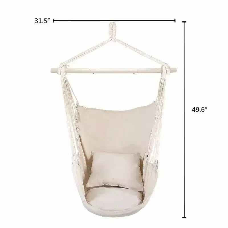 Karl Home Chaise hamac suspendue une personne en beige