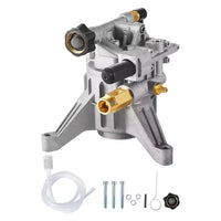 VEVOR Pompe de nettoyeur haute pression, arbre vertical 7/8, 2400 PSI, 2,5 GPM, kit de pompes de rechange avec quincaillerie et tube siphon, argent
