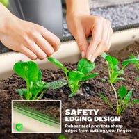 Kit de jardin surélevé galvanisé, jardinière métallique avec bordure de sécurité