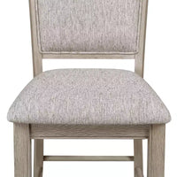 Tabouret de comptoir rembourré GDFStudio Sawyer Farmhouse 25 en bois avec repose-pieds