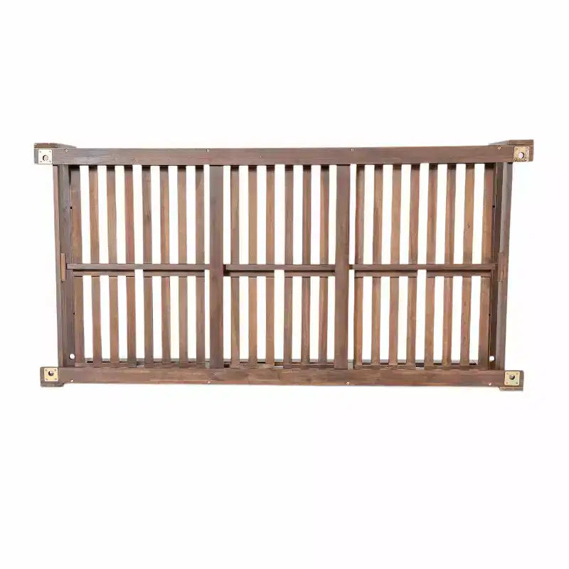 Cadre de balancelle de porche lit de jour taille Twin en bois d'acacia et cordes de chanvre pour jardin et patio