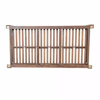 Cadre de balancelle de porche lit de jour taille Twin en bois d'acacia et cordes de chanvre pour jardin et patio