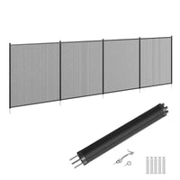 Clôture de piscine amovible robuste 4x108FT, barrière de sécurité en maille PVC, installation facile à faire soi-même, protection enfant et animal de compagnie, pieds en acier inoxydable