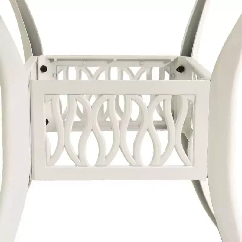 vidaXL Ensemble de bistro en aluminium moulé avec tabourets pivotants standard