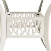 vidaXL Ensemble de bistro en aluminium moulé avec tabourets pivotants standard