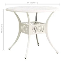 vidaXL Ensemble de bistro en aluminium moulé avec tabourets pivotants standard