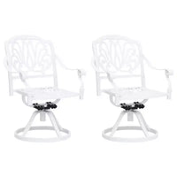 vidaXL Ensemble de bistro en aluminium moulé avec tabourets pivotants standard