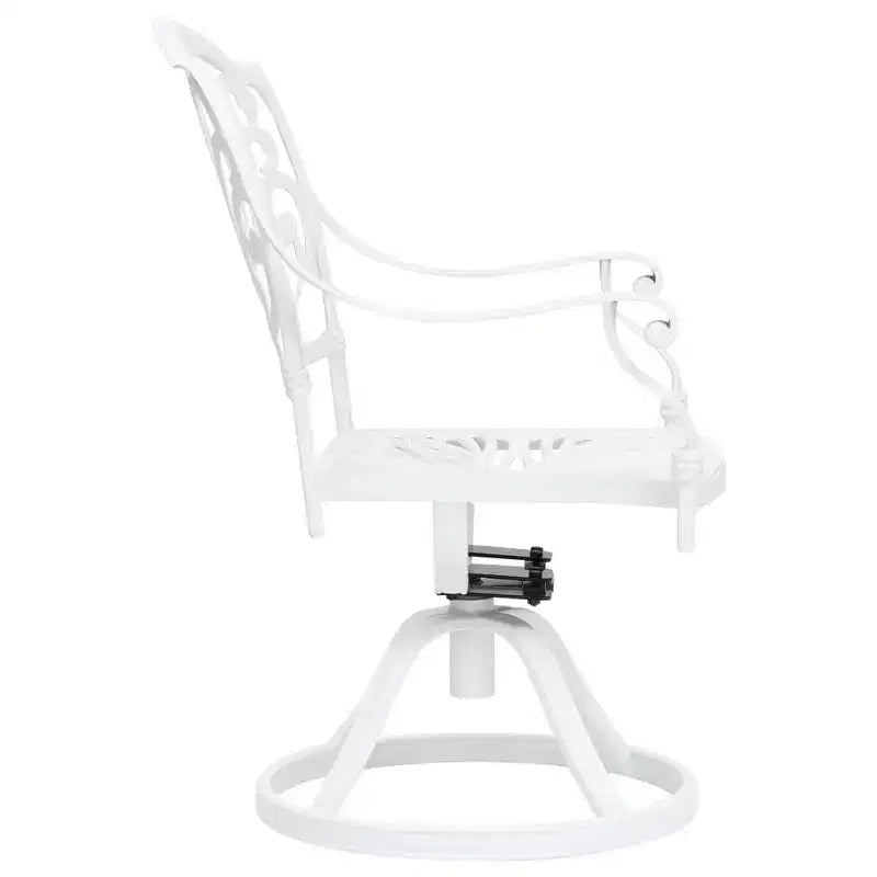 vidaXL Ensemble de bistro en aluminium moulé avec tabourets pivotants standard