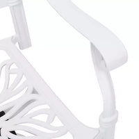 vidaXL Ensemble de bistro en aluminium moulé avec tabourets pivotants standard