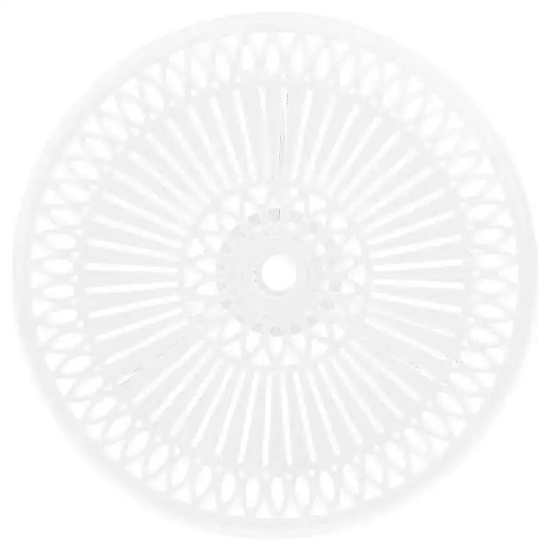 vidaXL Ensemble de bistro blanc en aluminium moulé, ensemble de bistro pivotant standard