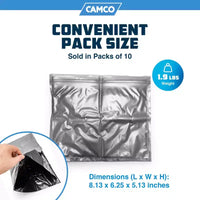 Camco Sacs à dechets pour toilettes de camping à double doublure etanches, sacs pour seau de voyage pour camping, chasse et activites de plein air, lot de 10
