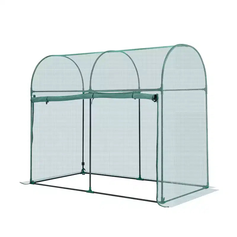 VEVOR Cage de culture, tente de protection des plantes 1,8 x 0,91 x 1,5 m avec porte zippée, grande cage de culture résistante au vent, avec cadre, filet de protection des plantes, vert