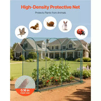 VEVOR Cage de culture, tente de protection des plantes 1,8 x 0,91 x 1,5 m avec porte zippée, grande cage de culture résistante au vent, avec cadre, filet de protection des plantes, vert