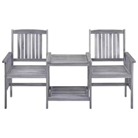 vidaXL Chaise de jardin avec table à thé
