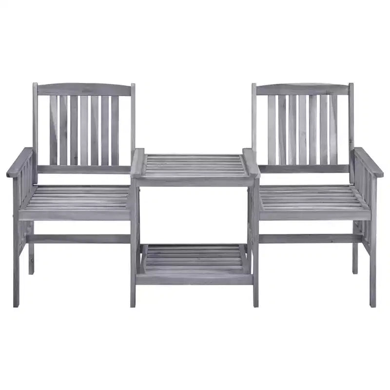 vidaXL Chaise de jardin avec table à thé