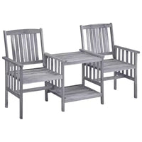 vidaXL Chaise de jardin avec table à thé