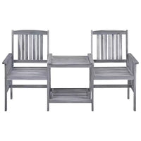 vidaXL Chaise de jardin avec table à thé