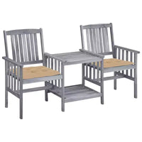 vidaXL Chaise de jardin avec table à thé
