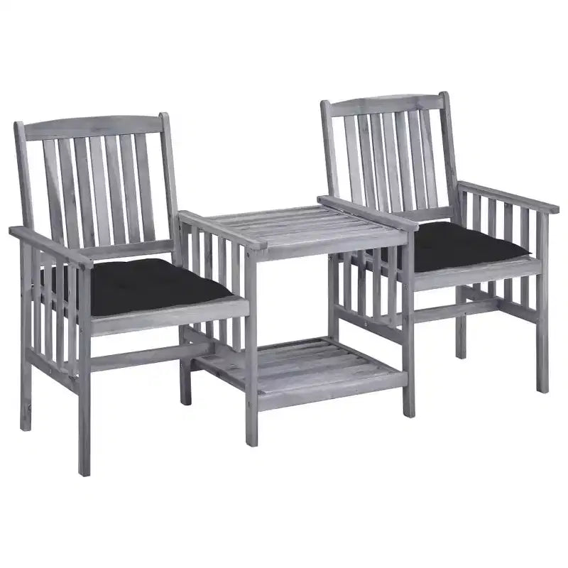 vidaXL Patio Chair With Tea Table