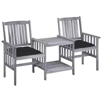 vidaXL Patio Chair With Tea Table