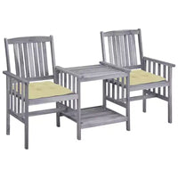 vidaXL Chaise de jardin avec table à thé