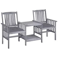 vidaXL Chaise de jardin avec table à thé