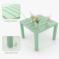Ensemble bistrot 3 pièces en fer forgé - Table et chaises d'extérieur résistantes à la rouille pour terrasse, balcon et véranda