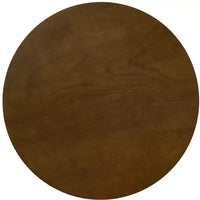 Roundhill Furniture Arnott table de salle à manger ronde, finition noyer