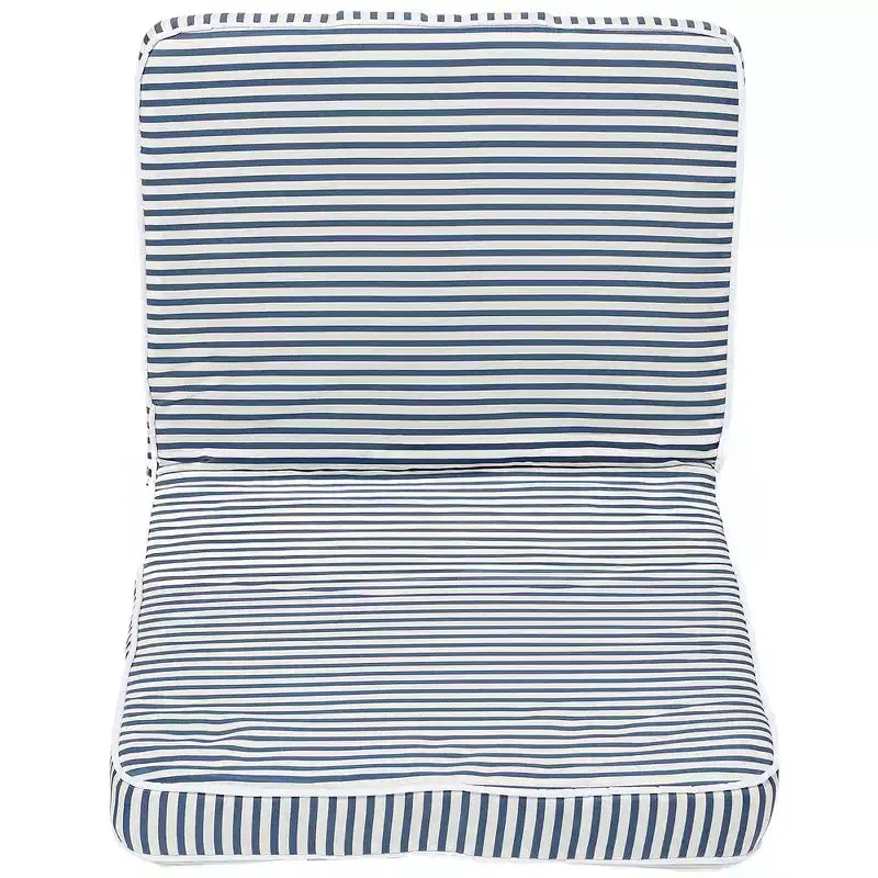 Sunnylife : Chaise pliante à emporter partout - Rayures Resort Bleu Marine, Chaise longue