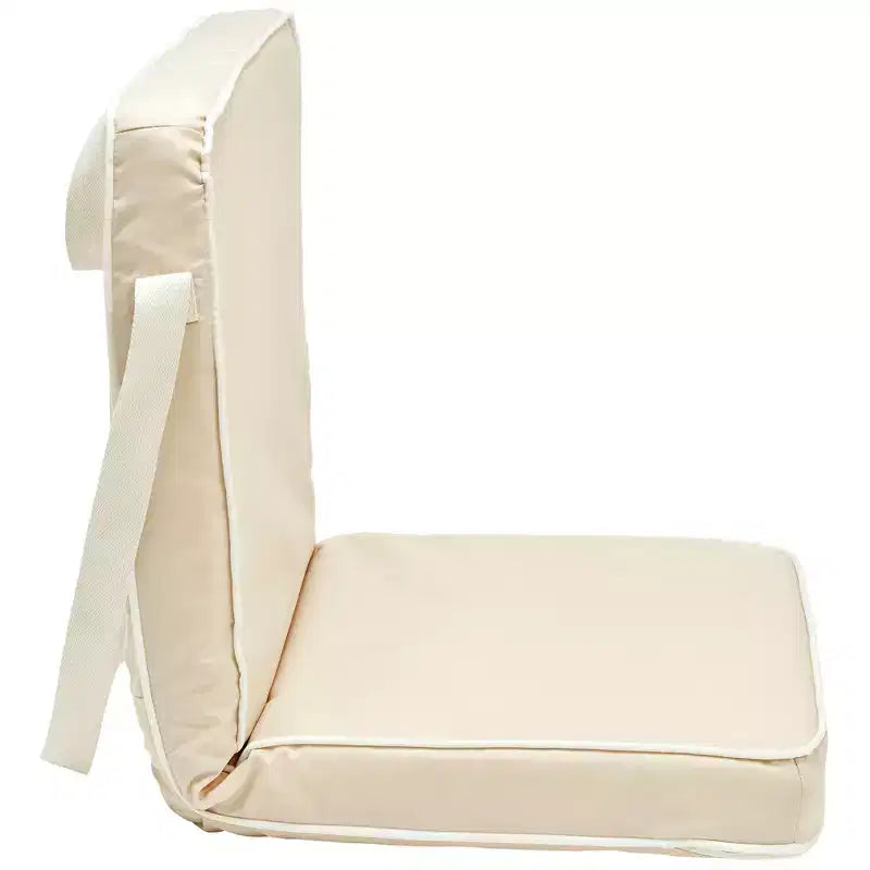 Sunnylife: Chaise pliante à emporter partout - Bain de soleil portable Oyster, Crème