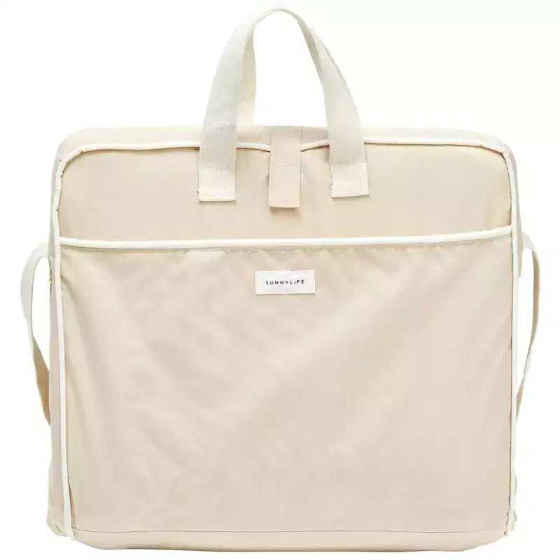 Sunnylife: Chaise pliante à emporter partout - Bain de soleil portable Oyster, Crème