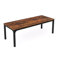 MAYEERTY bureau double poste de travail industriel extra-long 78.7, bureau de bureau à domicile 2 personnes avec cadre métallique robuste, plateau MDF capacité 200lbs