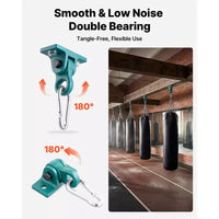 Supports de balançoire VEVOR, supports de balançoire robustes (4 pièces), capacité de 2268 kg, vis et boulons inclus, double roulement lisse, cintres en alliage d'aluminium, vert