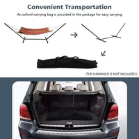 Support de hamac Costway 2 personnes robuste avec sac de rangement portable Capacité de 204 kg