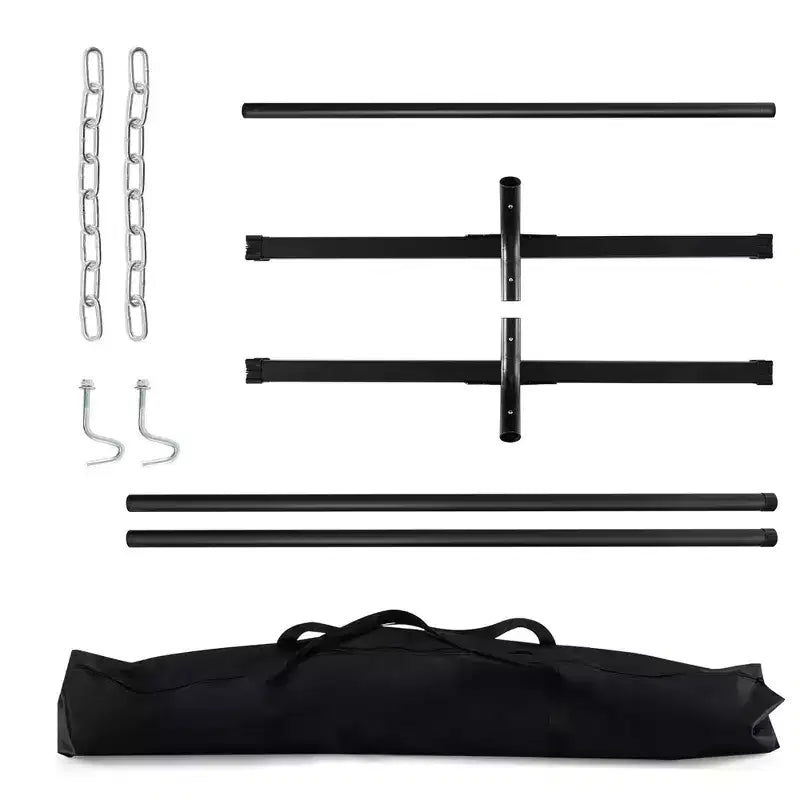 Support de hamac Costway 2 personnes robuste avec sac de rangement portable Capacité de 204 kg