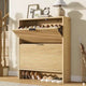 Fluted Shoe Storage Cabinet for Entryway with 2 Flip Drawers, 32 Wide Hidden Freestanding Shoe Rack Organizer for Hallway, Apartment