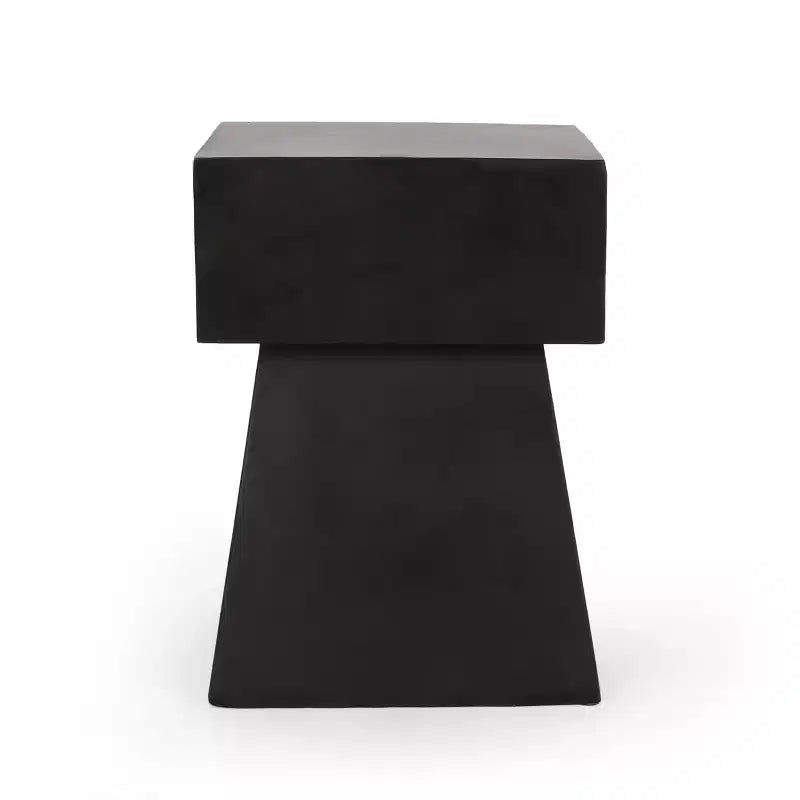 Table d'appoint en béton léger de patio moderne Christopher Knight Home Aesop