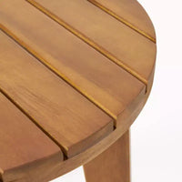 ModernLuxe Ensembles de sièges de terrasse 3 pièces, ensemble de conversation d'extérieur avec 2 chaises en corde enfoncée, table d'appoint en bois d'acacia