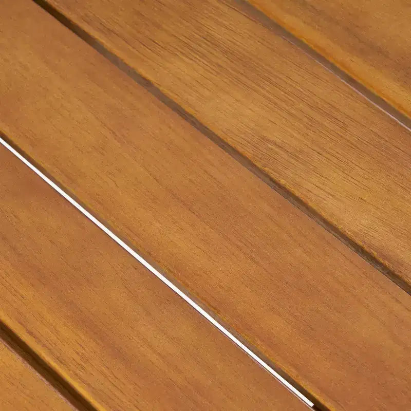 ModernLuxe Ensembles de sièges de terrasse 3 pièces, ensemble de conversation d'extérieur avec 2 chaises en corde enfoncée, table d'appoint en bois d'acacia