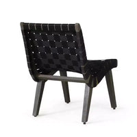 ModernLuxe Ensembles de sièges de terrasse 3 pièces, ensemble de conversation d'extérieur avec 2 chaises en corde enfoncée, table d'appoint en bois d'acacia