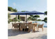 15ft Extra Large Patio Umbrella with Base Included  Double-Sided Outdoor Market Umbrella with Crank Lift, Waterproof & UV Protected for Garden, Pool