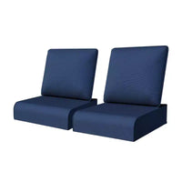 UPTIOT Ensemble coussins d'assise et de dossier d'extérieur, coussins de terrasse en tissu Olefin résistant à l'eau avec housses amovibles et lavables