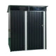 Mondawe 5ft x 3ft Steep Slope Outdoor Metal Storage Shed With Transparent Plate and Hinged door