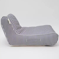 Sunnylife : Chaise flottante Luxe - Marine Navy Stripe - lounge de piscine gonflable