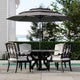 Heavy Duty 9ft 3Tier Patio Umbrella  Outdoor Table Parasol, 8 Ribs, Vented Canopy, Hand Crank, Multiple Colors